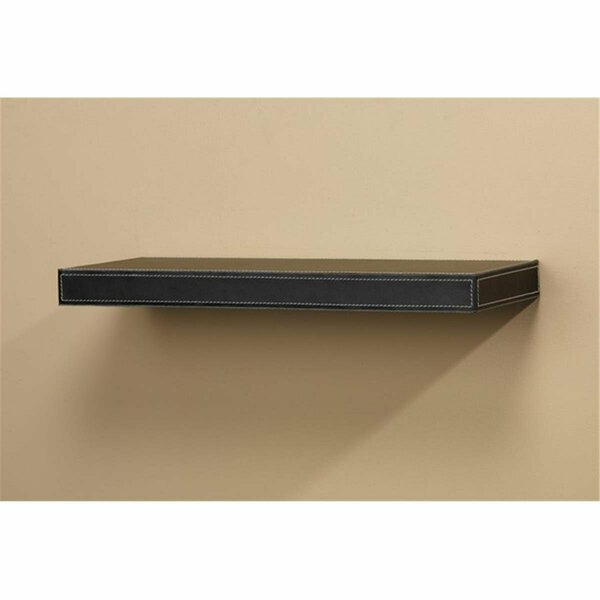 D2D Technologies Leather Shelving Black- 10 x 36 in. D23029694